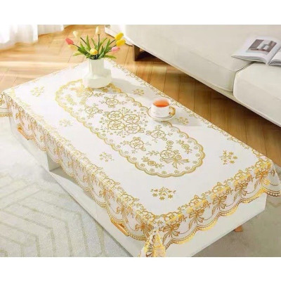 Khăn Trải Bàn PAULEE WLG 751 hoa văn phủ nhũ vàng (90 x 150 cm)