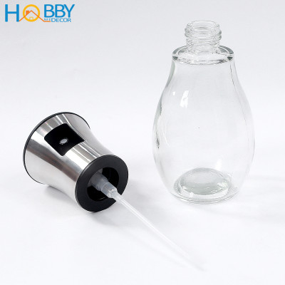 Bình phun xịt dầu ăn thủy tinh nắp bọc inox 304 Hobby Home Decor BD200