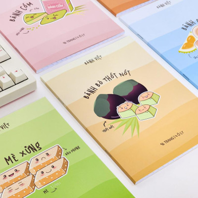 Tập Học Sinh Bánh Việt - Miền Nam - 4 Ô Ly - 96 Trang 80gsm - The Sun 04 - Bánh Pía