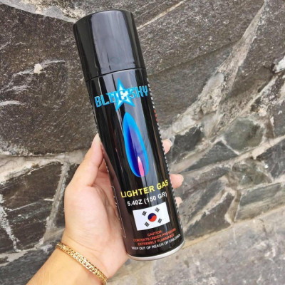 Bình Gas Bơm Bật Lửa Bluesky 5 Đầu Bơm Dung Tích 150gr/275ml Siêu Tiện Dụng, Bình Bơm Gas Bật Lửa Hàn Quốc