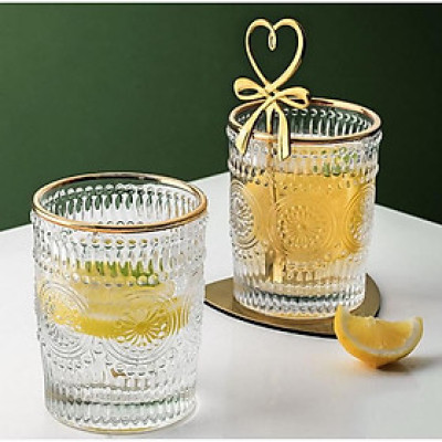 BỘ 6 CỐC THỦY TINH VÂN NỔI VIỀN VÀNG_AVN8