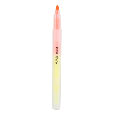 Bút nhớ dòng Deli - 2 đầu 2 màu - bút highlight , bút dấu dòng - 6 chiếc/hộp EU35304