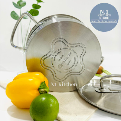 Nồi inox cao cấp Korkmaz Proline 2.8 lít thân thấp - A1169 - Hàng Chính Hãng