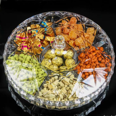 KHAY ĐỰNG MỨT TẾT BÁNH KẸO SANG TRỌNG NGÀY TẾT BẰNG NHỰA - ACRYLIC MEKA TRONG SUỐT CAO CẤP TTM05