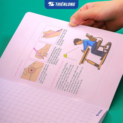 Tập học sinh chống lem 48 trang 4 ô ly vuông 2.5mm 120gsm Thiên Long NB-119/AK - Phiên bản Akooland - Mẫu ngẫu nhiên