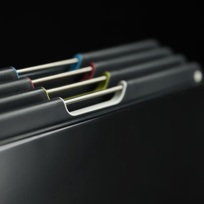 Joseph Joseph - Bộ thớt cao cấp Folio Steel 4-piece Chopping Board Set Black 001204