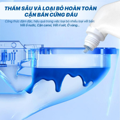 Combo 4 chai tẩy rửa bồn cầu TopGia 500ml, kháng khuẩn, khử mùi hôi, tẩy sạch vết bẩn hiệu quả.