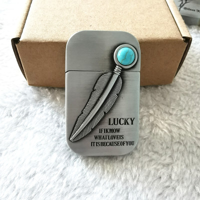 Vỏ Hột Quẹt Bật Lửa Xăng Đá HG05-BL Họa Tiết Cây Bút Lông Độc Lạ - Nhiều màu