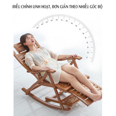 Ghế Bập Bênh Thư Giãn Kiểu Dáng Mới ( Tặng Kèm Nệm ) - Ghế Thư Giãn Bập Bênh Khung Chắc Chắn