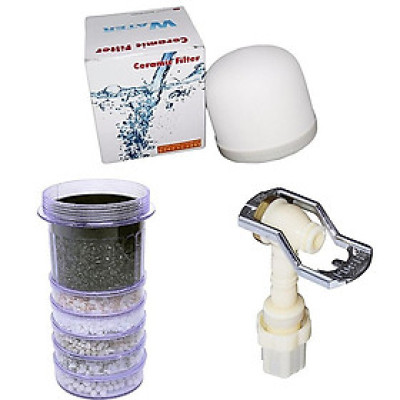 Combo thiết bị thay thế cho bình lọc nước loại Tốt (nấm, lõi, vòi)