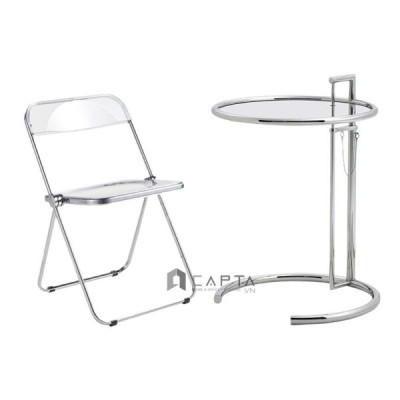Bàn trà mặt kính tăng giảm độ cao TS0953-05G Nội thất Capta.vn