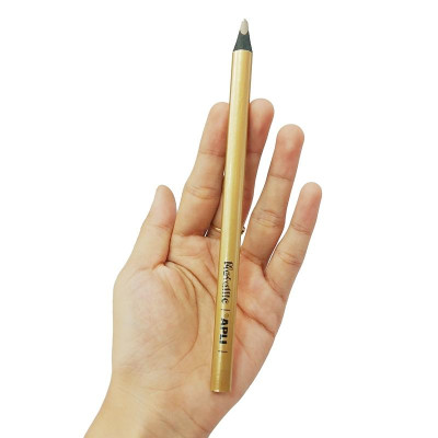 Bút Chì Jumbo Vàng Kim Metallic - APLI 17510 (Giá Bán/ 1 Cây)