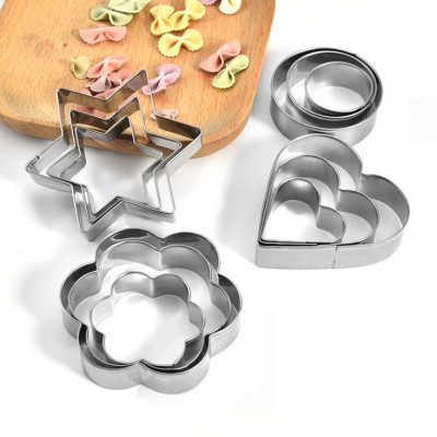 Combo 12 Khuôn tạo hình làm bánh nhiều cỡ - Hàng chính hãng 