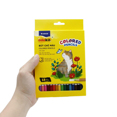 Hộp 18 Bút Chì Màu Colored Pencils - Colokit CPC-C037