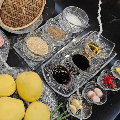 Sét 4 món gia vị Godinger Dublin Square Hàng chính hãng