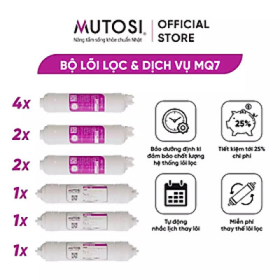 [ MQ7 ] Combo lõi lọc nước + miễn phí gói dịch vụ bảo dưỡng và thay thế tại nhà định kỳ 4 lần/1 năm
