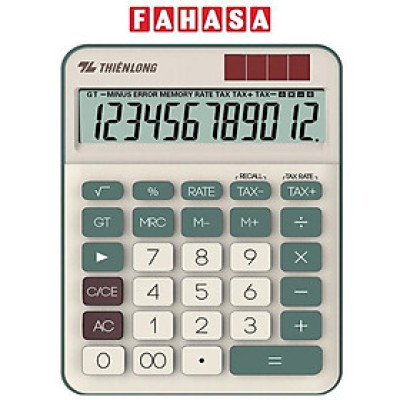 Máy Tính Văn Phòng Flexio - Thiên Long CAL-010 - Màu Xanh