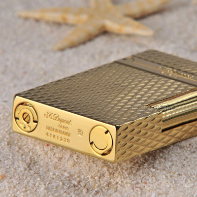 Vỏ Hột Quẹt Bật Lửa Gas Đá S.T Upon D69V Thiết Kế Họa Tiết Vân Kim Cương Mini Độc Đáo - Dùng Gas Đá Cao Cấp