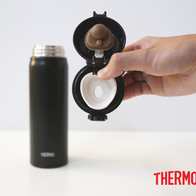 Bình giữ nhiệt Nhật Bản inox Thermos nút bấm 500ml JNL 502 SBR (JNL - 500/2) - Hàng chính hãng