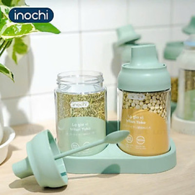 Bộ 2 lọ gia vị Tritan Yoko Hộp đựng gia vị INOCHI