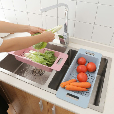 Rổ Gác Bồn Rửa Bát Gấp Gọn Đa Năng Lúa Mạch Tiện Dụng 