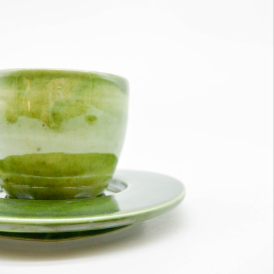Bộ Tách Morning 02 + Dĩa Lót - Màu Giả Cổ