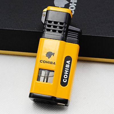 Vỏ Hột Quẹt Bật Lửa Khò 4 Tia  H138 Kèm Đục Thiết Kế Nhỏ Gọn Độc Lạ Sang Trọng - Dùng Gas Đá Cao Cấp