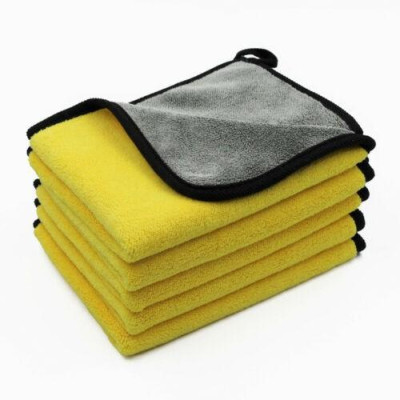 Khăn lau đa năng chất liệu Microfiber 2 mặt, Khăn siêu thấm không đổ lông chuyên dụng để lau nhà cửa, bếp, ô tô