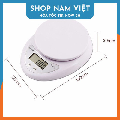 Cân Tiểu Ly Điện Tử 5Kg Cho Nhà Bếp, Làm Bánh, Nấu Ăn