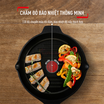 Chảo đúc nướng Tefal Robusto có miệng rót - Hàng chính hãng