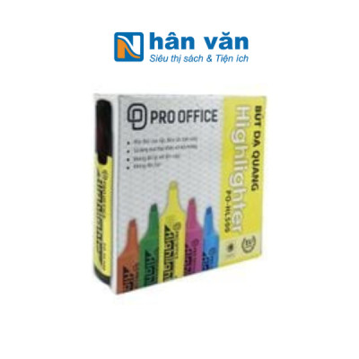 Bút Dạ Quang Highlight Pro Office PO-HL500 - Nhiều Màu