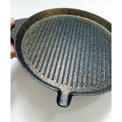 Khay nướng vân đá 5 lớp chống dính dùng được cho bếp từ, 28cm