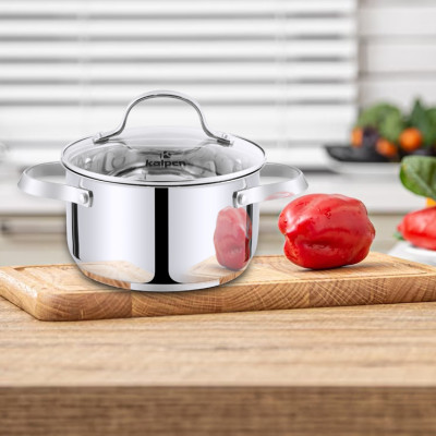 Nồi inox 304 cao cấp 5 đáy Kalpen Lermat size 20cm - Hàng chính hãng