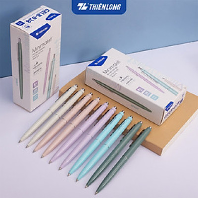 Bút gel B - Minimalist Butter Gel Thiên Long - Premium tip - Mực Xanh - Màu thân ngẫu nhiên
