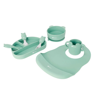 Bộ ăn dặm 7 món silicon cao cấp Elmich Babycare EL-0011