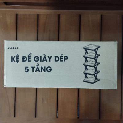Kệ Để Giày Dép, Kệ Giày 5 Tầng Chữ X Có Thể Tháo Lắp Gấp Gọn 