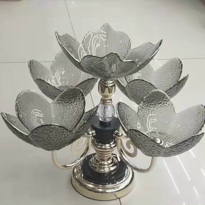 KHAY THỦY TINH ĐỰNG HOA QUẢ, MỨT TẾT