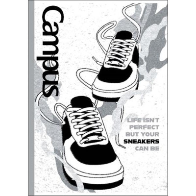 Vở Sneaker B5 Kẻ Ngang 80 Trang ĐL 70g/m2 - Campus NB-BSNK80 (Mẫu Sản Phẩm Giao Ngẫu Nhiên)