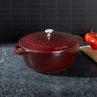 Nồi Gang STAUB Tròn Màu Đỏ Bordeaux - 26 Cm (4.9L)