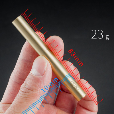 Vỏ Hộp Quẹt Bật Lửa Xăng Đá CF-045 Kiểu Dáng Nhị Khúc Siêu Nhỏ - Vàng