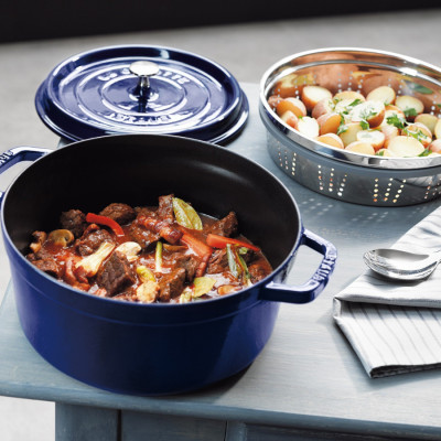 Staub - Nồi tròn màu xanh đen - 20cm (2.2L)