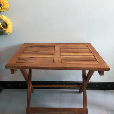 Bàn cafe, bàn ăn mini hình chữ nhật gấp gọn VIMOS