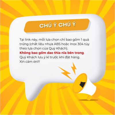 Quả trứng ABS/Inox 304 DandiHome cao cấp đựng dao, thìa, nĩa, decor bàn tiệc, phòng bếp (không kèm dao thìa nĩa)