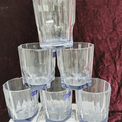 Bộ 6 ly thủy tinh  uống nước cao cấp vân sao - VD56