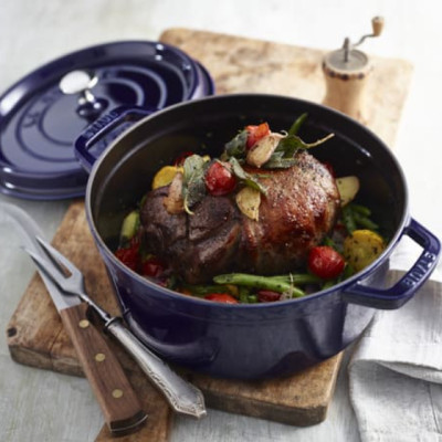 Staub - Nồi tròn màu xanh đen - 26cm (5.2L)