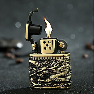 Vỏ Hột Quẹt Bật Lửa Xăng Bấc Đá Zorro Z506-628 Thiết Kế Sang Trọng Cao Cấp