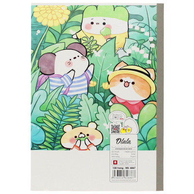 Tập Haplus Olala - Kẻ Ngang - 120 Trang 70gsm - Hải Tiến 6867 (Mẫu Bìa Giao Ngẫu Nhiên)