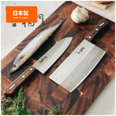 Dao chặt cao cấp Sumikama 195mm bản rộng chuyên chặt/thái sắc bén - Hàng nội địa Nhật Bản