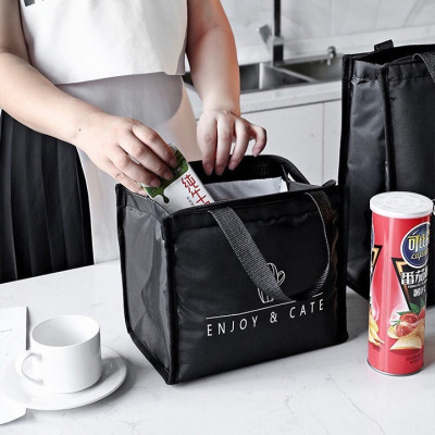 Túi Giữ Nhiệt Đựng Hộp Cơm Văn Phòng Hình Trụ Tui Giữ Nhiệt Vải Đựng Đồ Ăn Giao Hàng Có Khóa Kéo Giao Hoạ Tiết Ngẫu Nhiên