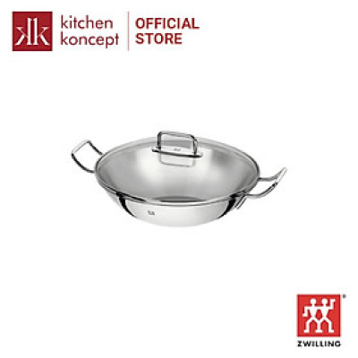 Zwilling Plus – Chảo Wok Có Nắp Zwilling J.A.Henckels – 32cm (Bếp Từ)